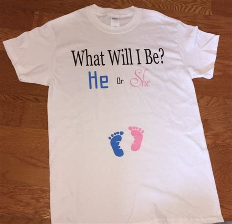 Gender Reveal Shirt What Will I Be Gender Reveal Party Etsy