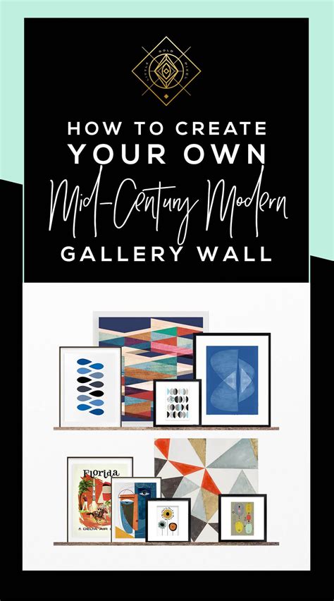 How to Create a Mid-Century Modern Gallery Wall • Little Gold Pixel