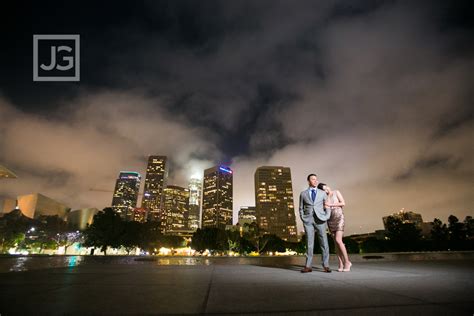 Santa Monica Pier And Downtown Los Angeles Engagement
