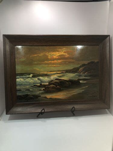 Robert Wood Sunset Shore Framed Litho Print 135 X 105frame 185