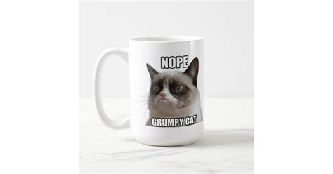 Grumpy Cat Mug Nope Grumpy Cat Zazzle