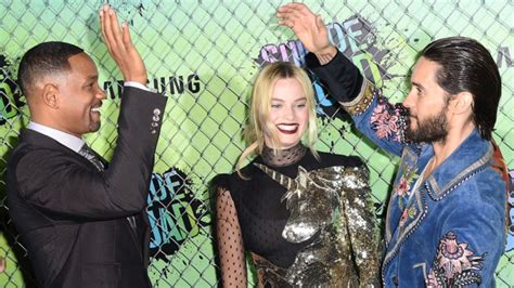 Suicide Squad Premieres With Jared Leto Margot Robbie Will Smith