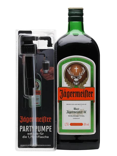 Jagermeister Liqueur With Dispensing Pump Large Bottle The Whisky