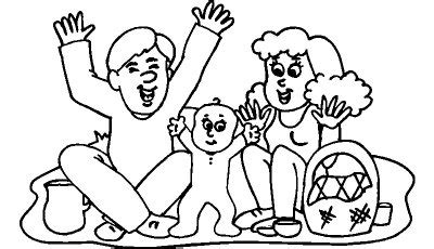 Resultado de imagen para manualidades para ninos sobre la familia. Dibujos de familias felices para pintar | Colorear imágenes