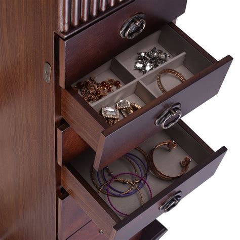Wooden Jewelry Cabinet Storage Organizer With 7 Drawers By Choice