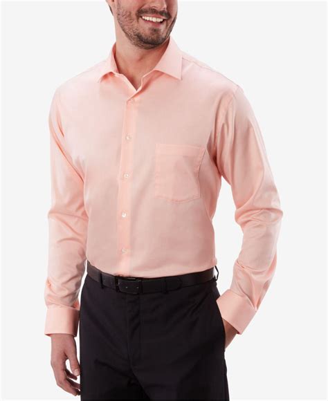 Van Heusen Cotton Mens Classicregular Fit Stretch Solid Dress Shirt