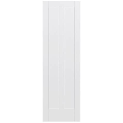 Krosswood Doors 24 In X 96 In Shaker 5 Panel Primed Solid Core Mdf