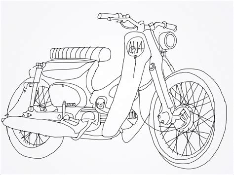 Honda Motorcycle Drawing At Getdrawings Free Download