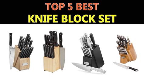Many kitchen knife sets come with a wooden block for storage. Best Knife Block Set - YouTube