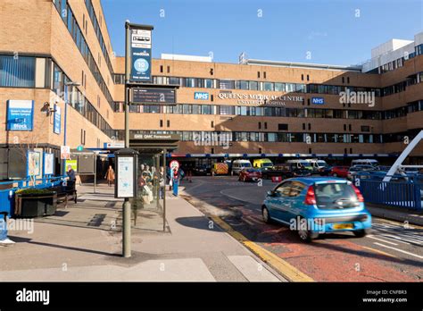 The Hospital Entrance At Queens Medical Centre Qmc Nottingham