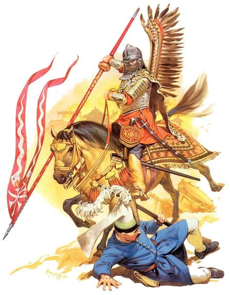 Charge Of The Polish Winged Hussar Against Ottoman Turks At The Battle