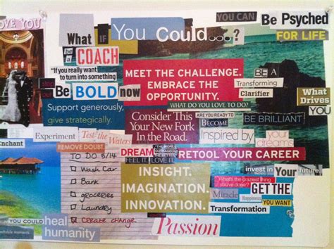 Career Vision Board Vision Board Examples Vision Board Template