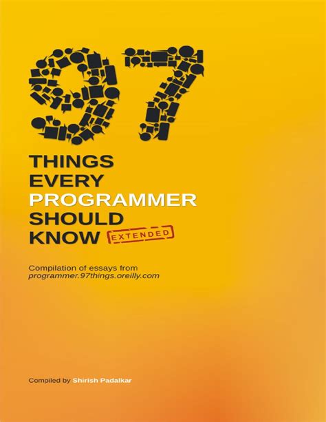 97 Things Every Programmer Should Know Extended