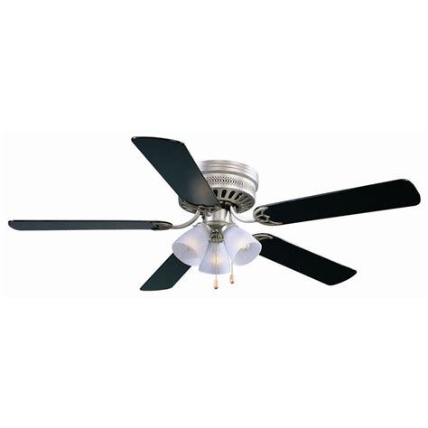 A ceiling fan is a great thing to have in your home when summer starts heating up. Design House Millbridge 52 in. Satin Nickel Hugger Ceiling ...