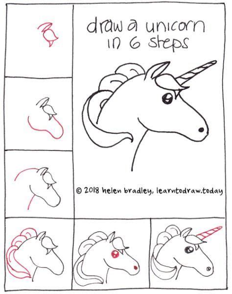 How To Draw Easy Step By Step Unicorn Wenthello