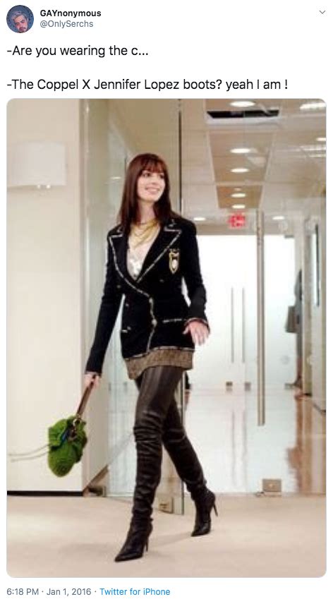 Total Imagen Devil Wears Prada Chanel Boots Quote
