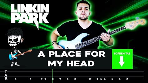 Linkin Park A Place For My Head Bass Cover Lesson Bass Tab