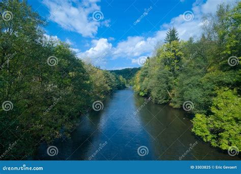 River And Green Forest Stock Image Image Of Outdoors 3303825