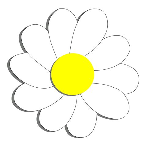 Daisy Cartoon Flower Clipart Best