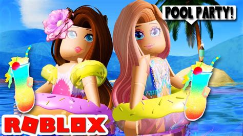 The Best Pool Party With Friends Sunset Island Royale High Roblox