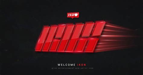 143 Entertainment New Artist Ikon Welcome Poster Rkpop