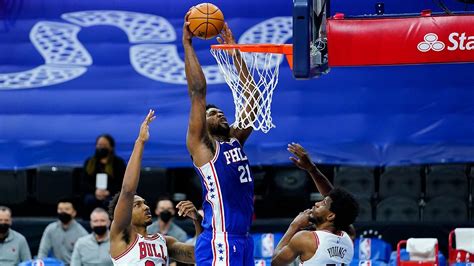 Joel Embiid Scores Career High 50 Points To Lead 76ers Past Bulls Sportal World Sports News