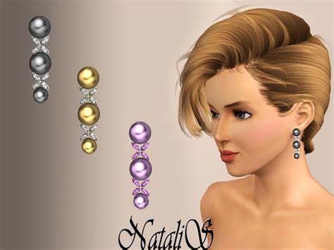 The Sims Resource Natalis Pearl Earrings 003 Fa Fe