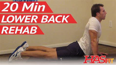 20 Min Lower Back Rehab Hasfit Lower Back Stretches For Lower Back