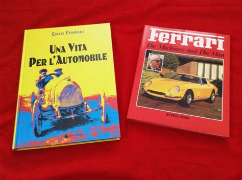 Two Rare Enzo Ferrari Books Una Vita Per Lautomobile Catawiki