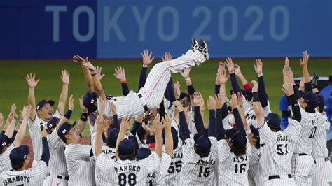 Team Japan Beats Team Usa To Win 1st Olympic Baseball Gold Medal New