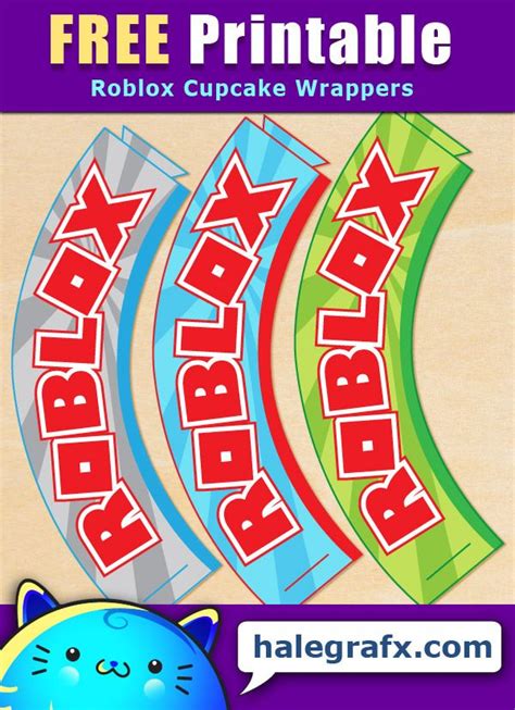 Free Party Printables Roblox Cupcake Wrapper In 2020 Party Printables