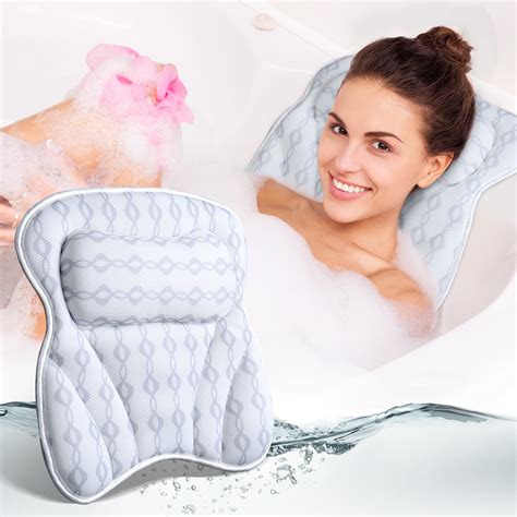 Bathroom Supplies And Accessories Bath Pillow For Tub Bathtub Pillows With Soft 5d Air Mesh And 5