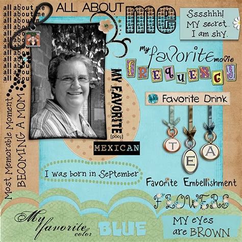 All About Me Project Life Scrapbook My Scrapbook