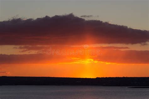 Sunrise Over The Sea Stock Image Image Of Morning Horizon 91495731