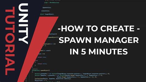 5 Minute Unity Tutorial Spawn Manager Youtube