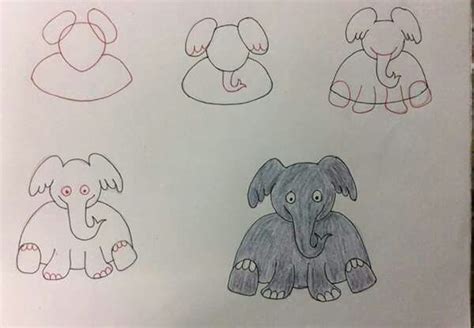 Apprendre A Dessiner Animaux Maternelle Elephant Drawing Easy Gambaran