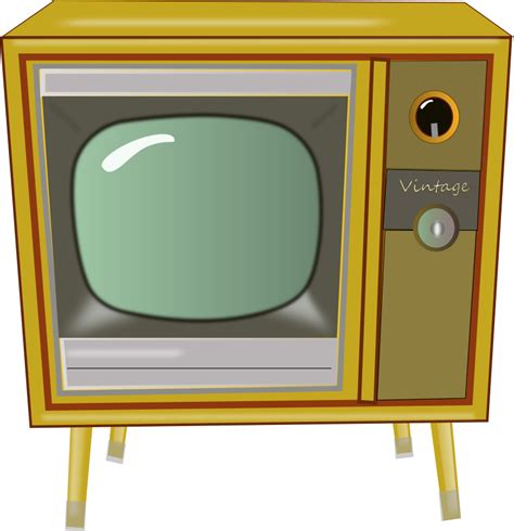 Vintage Tv Clipart Vector Clip Art Free Design