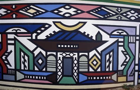Ndebele House Painting South Africa 2000南非恩德貝勒人彩繪居屋1 Flickr