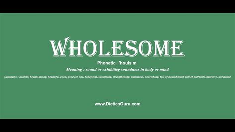 Wholesome How To Pronounce Wholesome With Phonetic And Examples Youtube