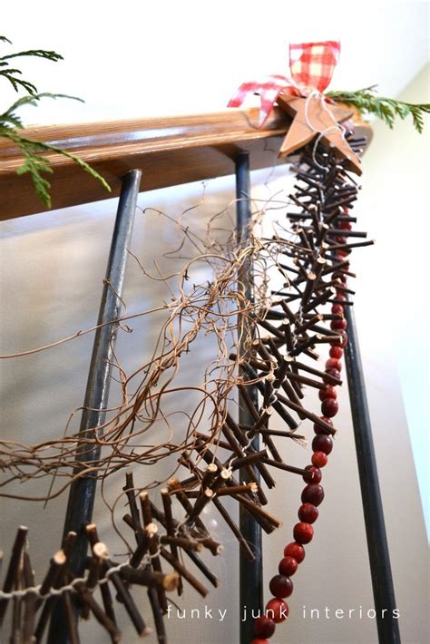 Make This Rustic Christmas Garland Made From Twigs For Freefunky