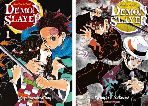 Kit 2 Mangá Demon Slayer Volumes 1 E 2 Lacrados Panini Mercado Livre