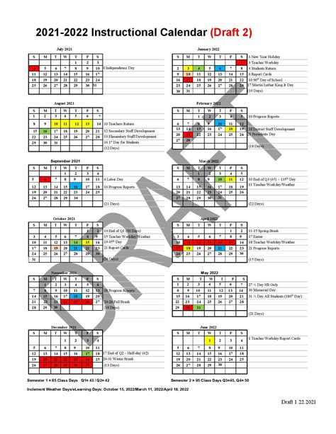 2021 2022 Academic Calendar Free Printable Calendar Monthly