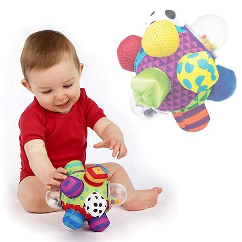 Toddlers Sensory Bell Toys Cognitive Developmental Bumpy Ball Rattles