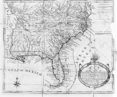 1788 Map Of The Southeast American