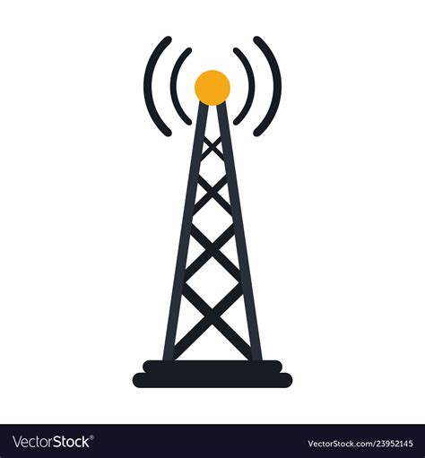 Telecommunication Antenna Symbol Royalty Free Vector Image