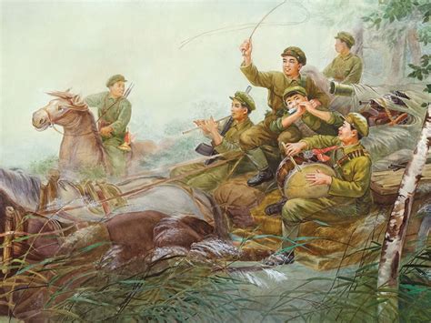 Soldiers Of Mt Rohuk North Korean Art 1976 Rmarxistculture