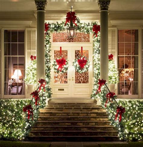 20 Outdoor Christmas Decorating Ideas Front Porch Decoomo