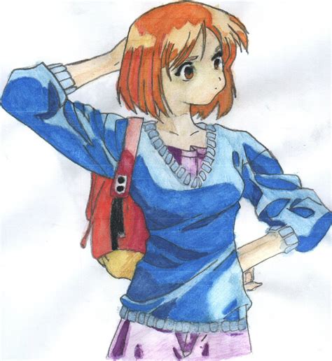 Watercolour Anime Girl By Asukaevaunit02 On Deviantart