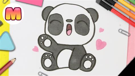 Cómo Dibujar Oso Panda Kawaii 】 Paso A Paso Muy Fácil 2023 Dibuja Fácil