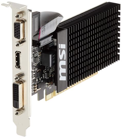 Msi Gt 710 1gd3h Lp Nvidia Geforce Gt 710 Pci Express 20 1 Gb Graphics